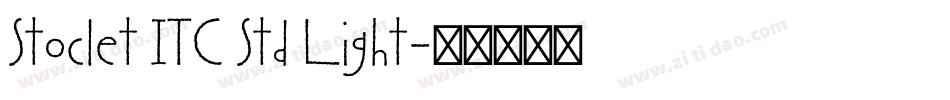Stoclet ITC Std Light字体转换